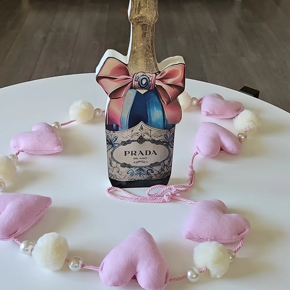 Prada Champagne Bottle Decor